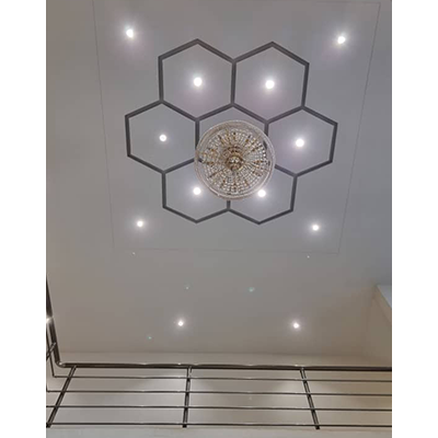 Faux Plafond Décoratif & Éclairage Encastré